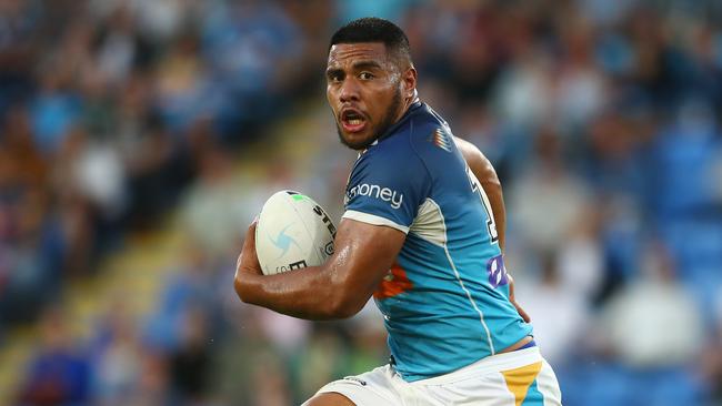 Moeaki Fotuaika wants to stay with the Titans, but could leave for the right offer. Picture: Getty Images.