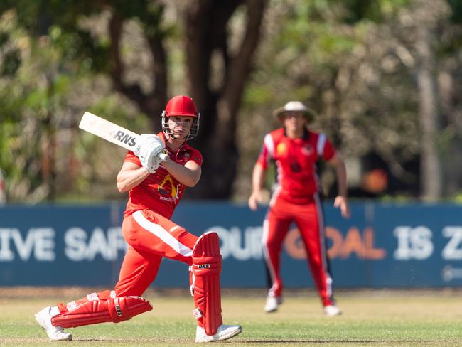 James Seymour has had an excellent 2020 Darwin Premier Grade Cricket season with the bat and ball. Him and his minor premiership-winning teammates are confident they can beat Palmerston in the final at Marrara on Saturday. Picture: CHE CHORLEY