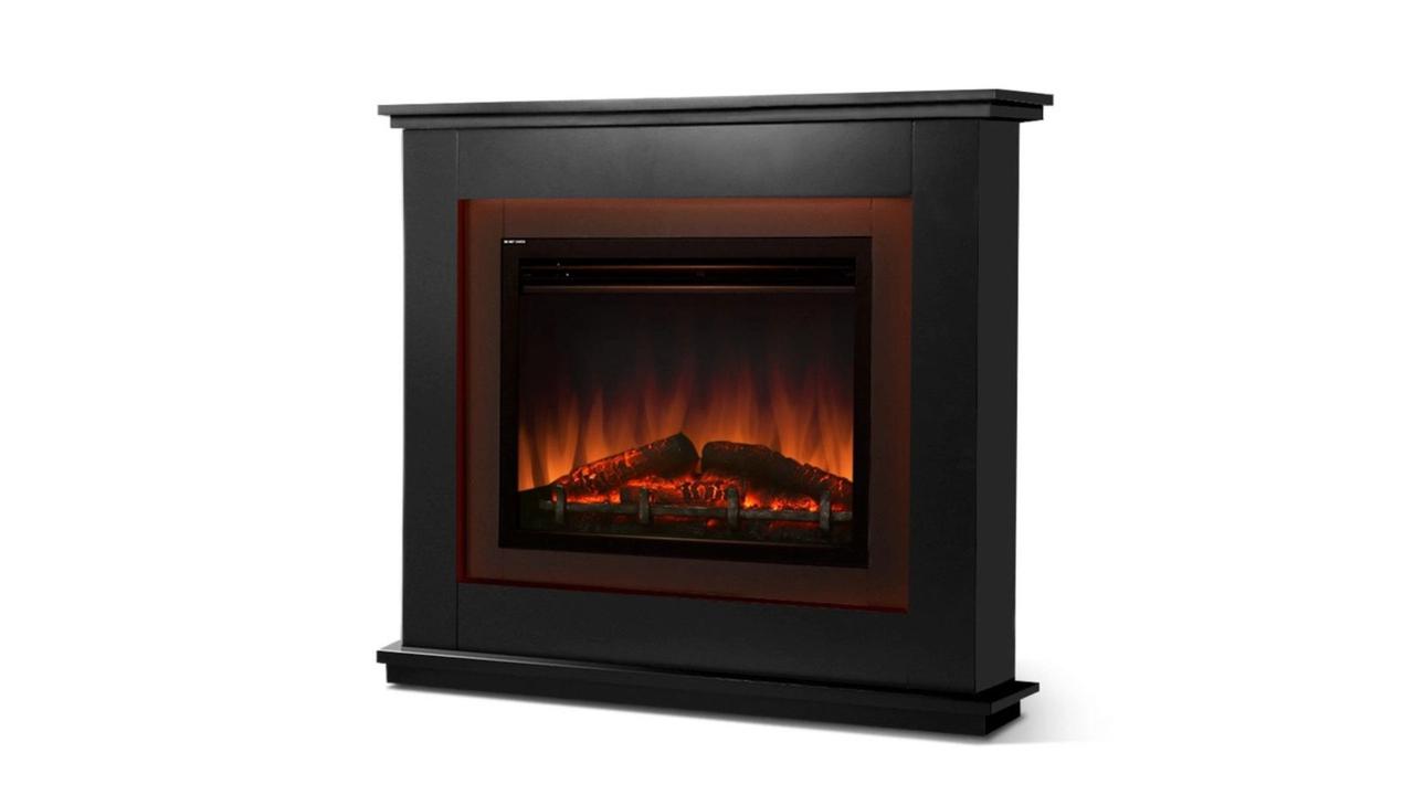 Devanti 2000W Electric Fireplace. Image: Supplied.