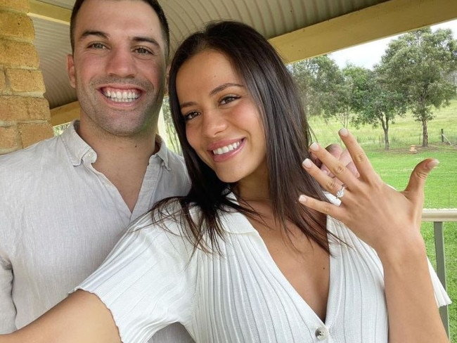 James Tedesco announced his engagement on Instagram. Picture: Instagram