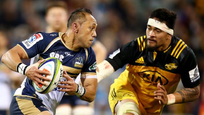 Christian Lealiifano was playing his first game in a year against the Hurricanes. Picture: Getty Images