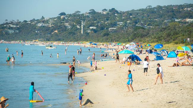 The teens drifted through Port Phillip Bay from Rosebud to Swan Island. Picture: Jason Edwards