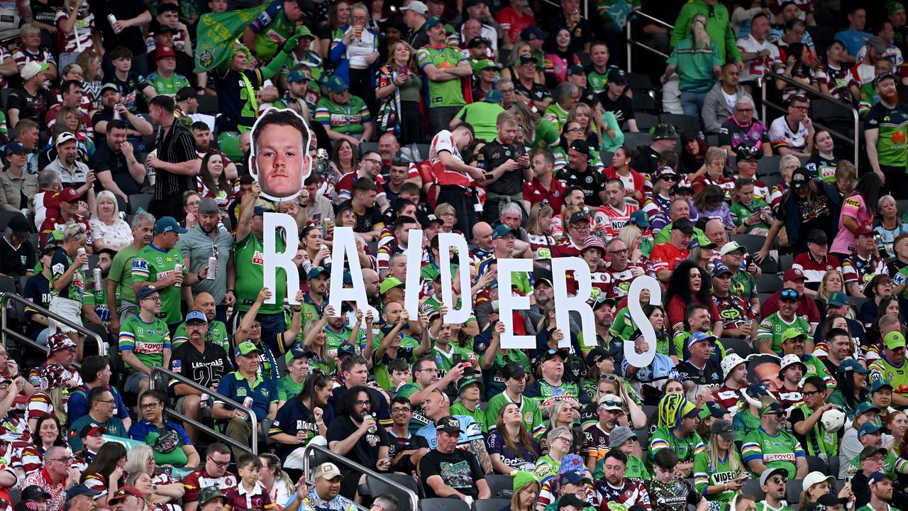 It wasn’t just Aussies in the stands at Allegiant Stadium. Picture: NRL Photos