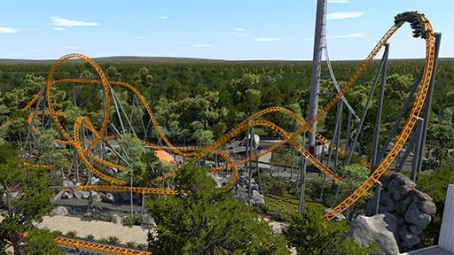 The new rollercoaster which was due to be constructed at Dreamworld.