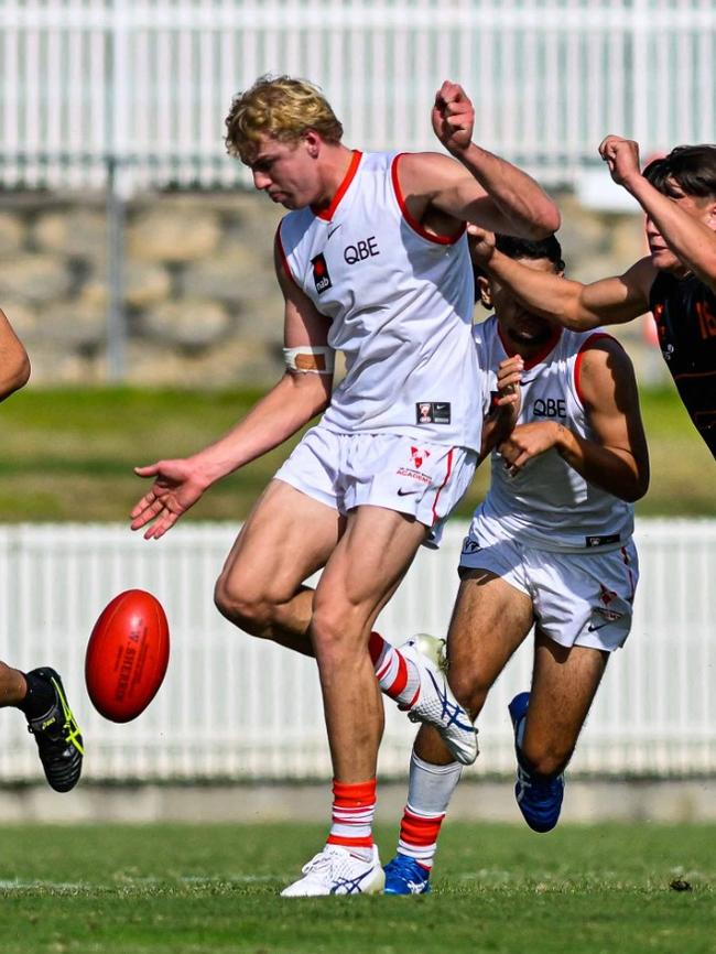 Swans Academy super athlete Will Edwards in action during the Northern Academy Series. Picture: Keith McInnes