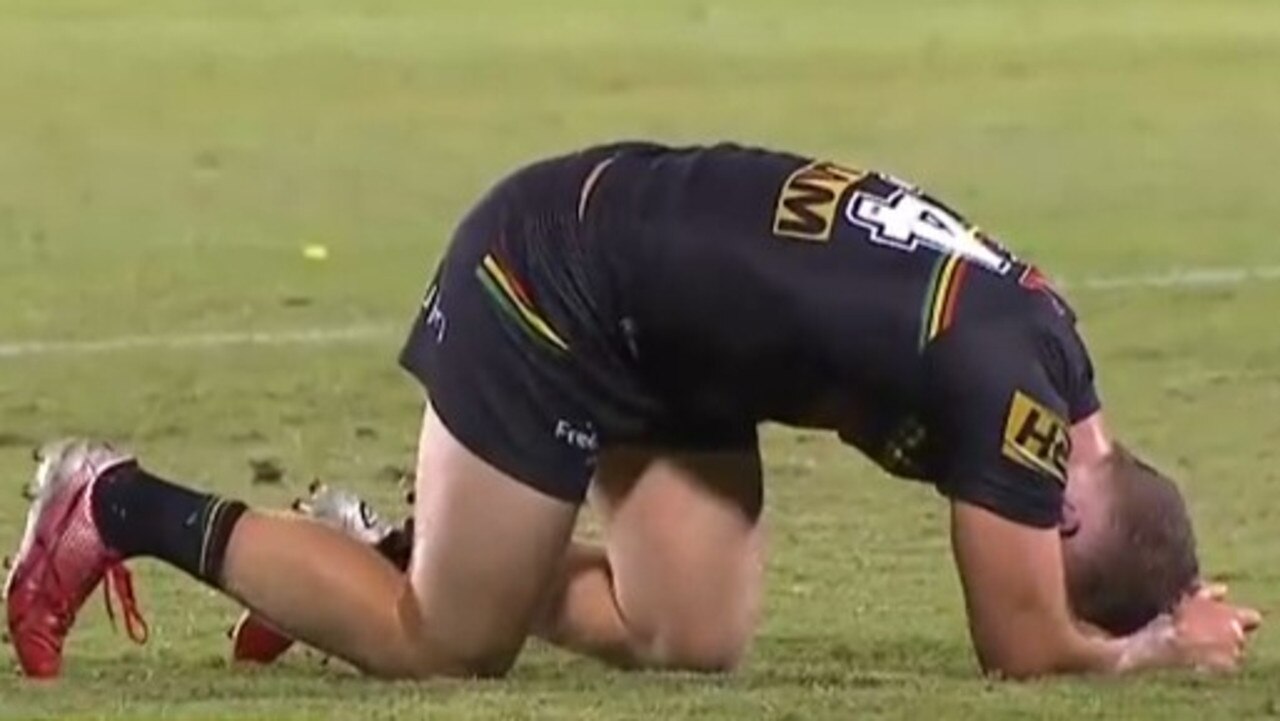 Mitch Kenny was out for the season. Photo: Fox Sports