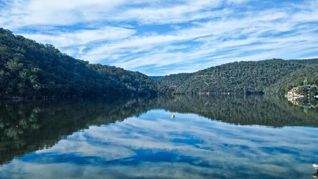 Secluded Neverfail Bay in Berowra Waters is accessible only by boat. Picture: Julian Zakaras