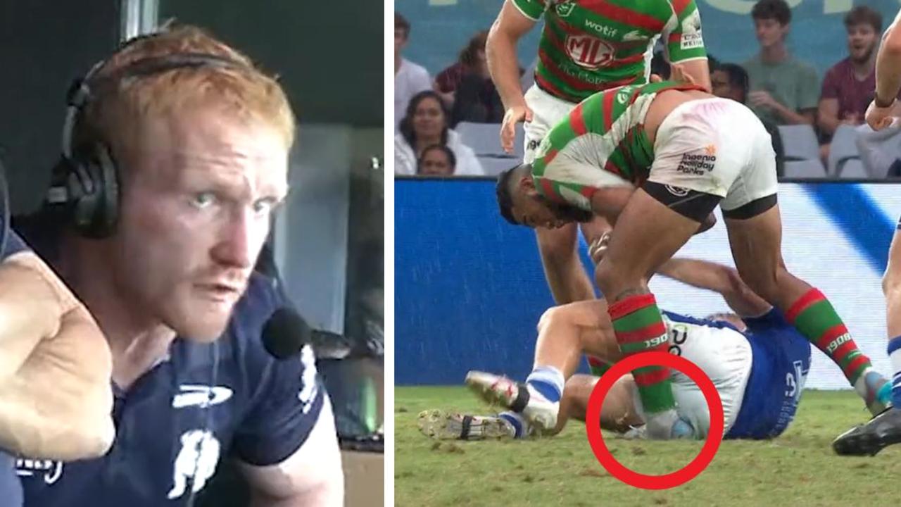 James Graham has erupted. Photo: Twitter and Fox Sports