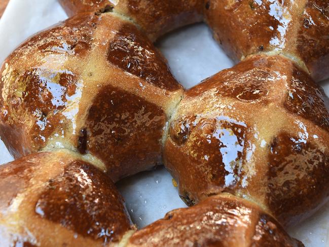 Guy Grossi and his sister Liz Rodriguez, are behind some of the city’s best hot cross buns. Picture: David Smith