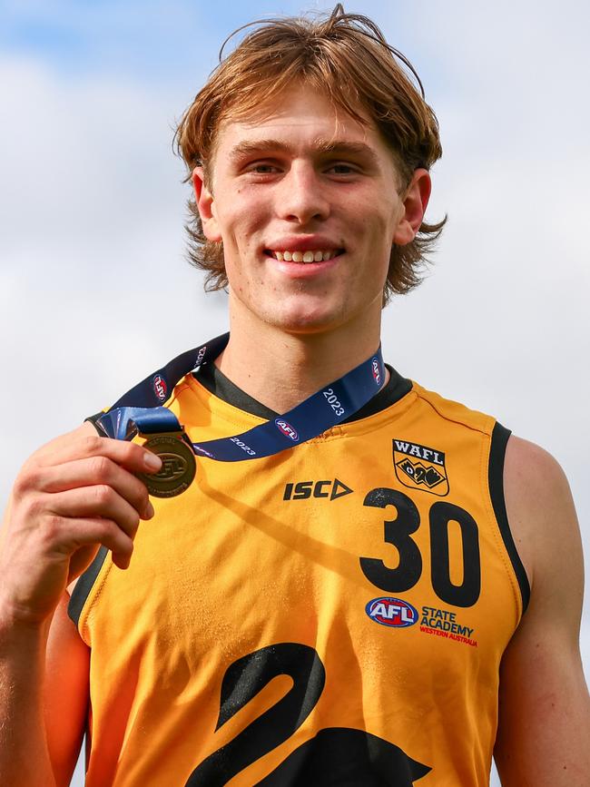 Curtin was Western Australia’s MVP at the under-18 carnival. Picture: Graham Denholm/AFL Photos