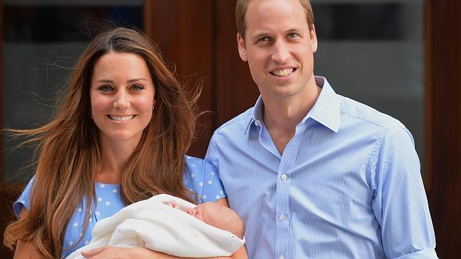  Prince William and Catherine, Duchess of Cambridge with their new-born baby boy.