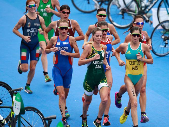 Ashleigh Gentle competing at the Olympics in Rio.