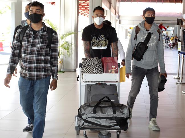 William Cabantog leaves Bali after being released from Kerobokan jail. Picture: Lukman S. Bintoro