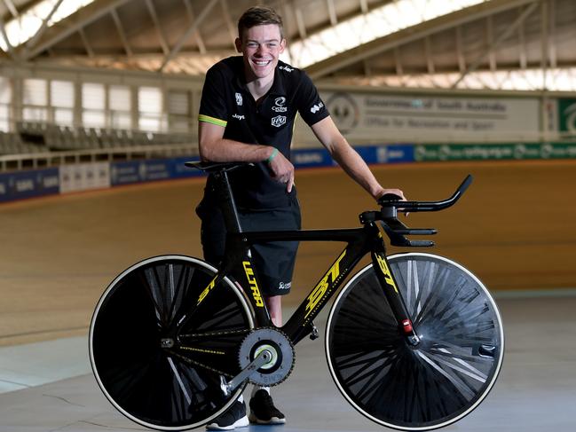 15.4.2016. Rio Olympic preview. Australian Track Cycling team members. Alex Edmondson. Photo Sam Wundke