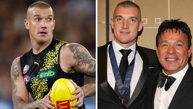 Dustin Martin and his managed Ralph Carr.