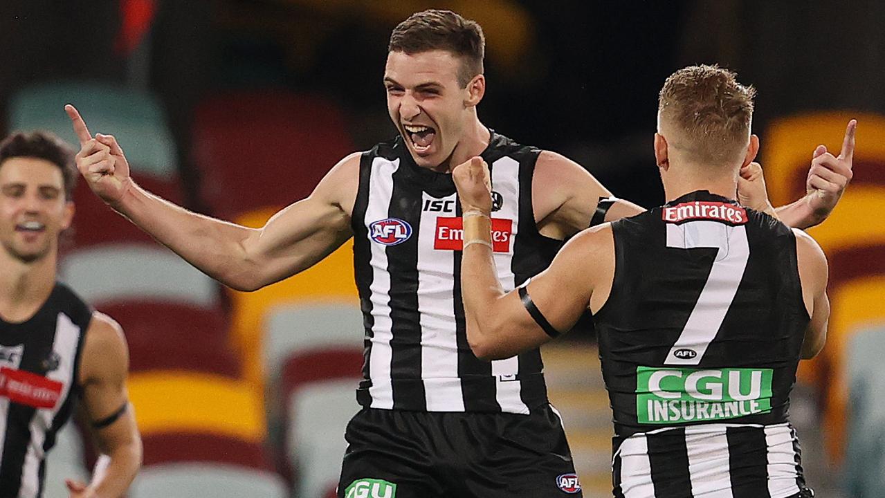 Collingwood held on to beat Sydney. Photo: Michael Klein