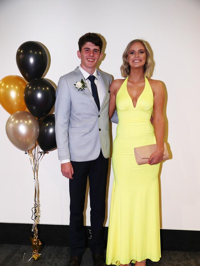 Ellie Dodkins and Ethan Berger at Trinity Lutheran College formal at Gold Coast Convention and Exhibition Centre. Photograph : Jason O'Brien