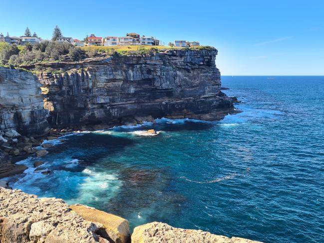 Raw sewage in the water at Diamond Bay, just north of Bondi and south of South Head.