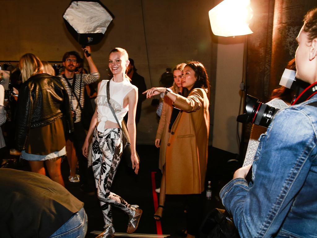 Behind the scenes at Fashion Week at Carriageworks. Casey Matthews. Picture: Dylan Robinson