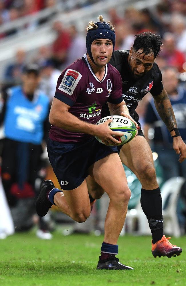 Hamish Stewart in action for the Reds. Picture: AAP Image/Dan Peled