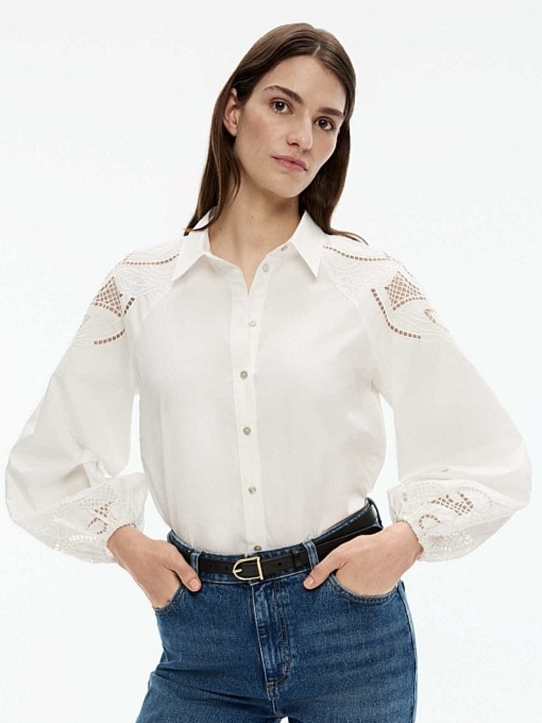 Cotton Broderie Blouse. Picture: Witchery.