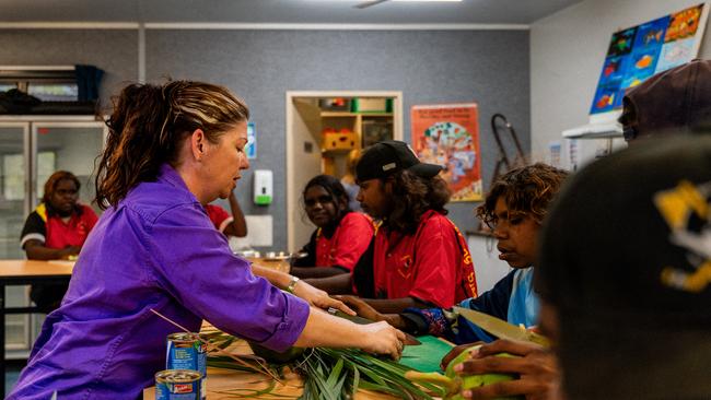 EON NT operations manager Donna Donzow at one of the classes. Picture: Supplied