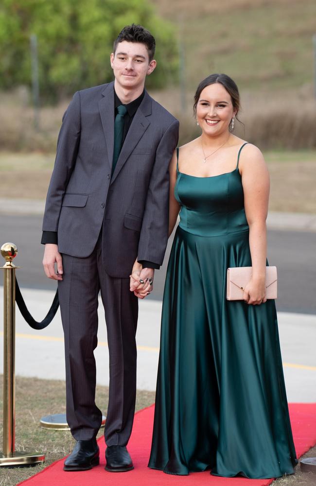 Jessie Voss And Tyrone Prince of Cooloola Christian College graduating class 2023 arrive at their formal. October 5, 2023. Picture: Christine Schindler