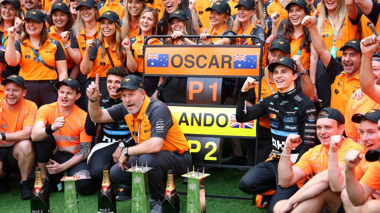 Race winner Oscar Piastri. Photo by Clive Rose/Getty Images.