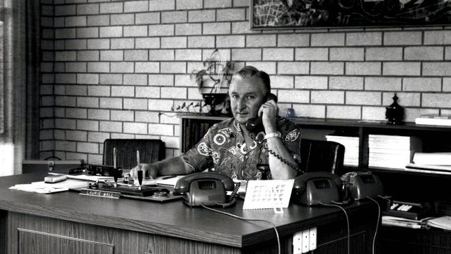 Laurie Wall in his office in December 1971.