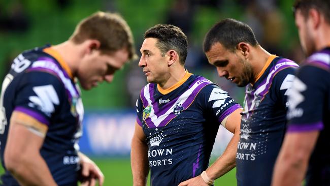 Without captain Cameron Smith, the Storm showed a lack of discipline in their loss to Manly. Picture: AAP Image/Joe Castro