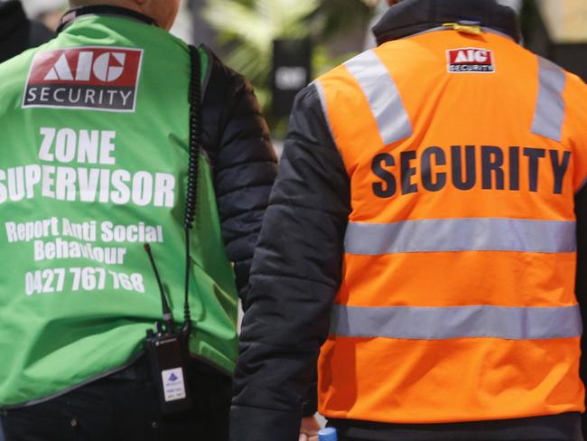 Crowd/Secutiry at Docklands today. St Kilda v Brisbane Lions at Marvel Stadium. Picture by Wayne Taylor 22nd June 2019