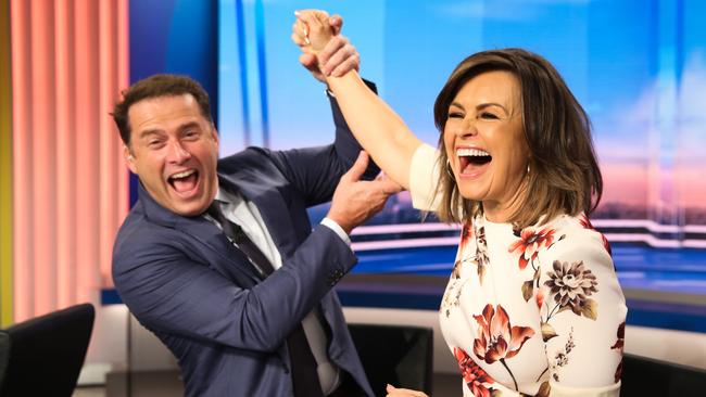 Soapbox ready: Today hosts Karl Stefanovic and Lisa Wilkinson have strong opinions.