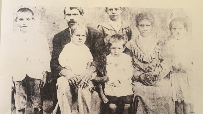 One of the only pictures Ms Close Chalmers has of her great-grandparents Tom and Lilly Close with their children. She shared it on social media in the hopes of other Warwick locals have records of their ancestors who may have crossed paths with her own. Picture: contributed