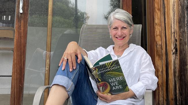 Lord Mayor Sandy Verschoor relaxes with a book. Picture: Supplied