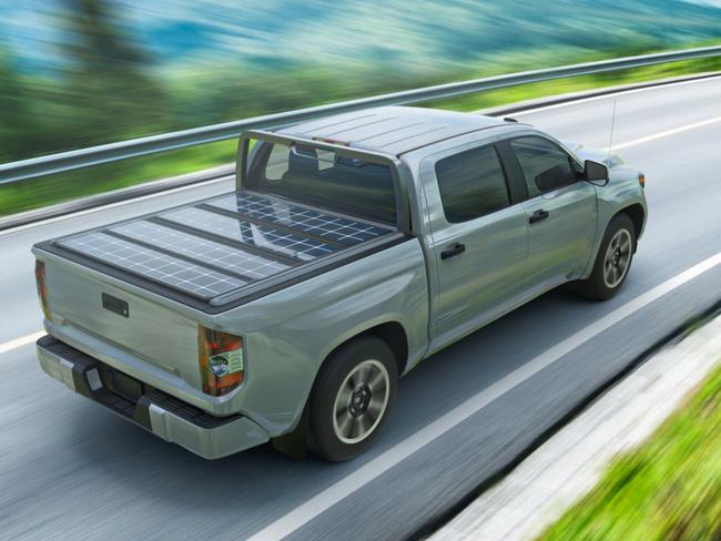 TerraVis solar panel tonneau cover.