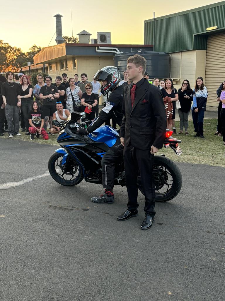 The students of Nanango State High School celebrating their formal.