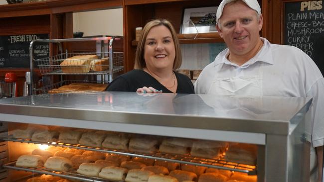 OK Pie Shop’s owners Allison and Dewaine Barrett. Picture: Jessica Ball