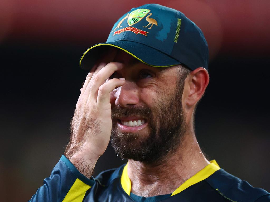 Glenn Maxwell picked up a hamstring injury while playing for Australia. Picture: AFP