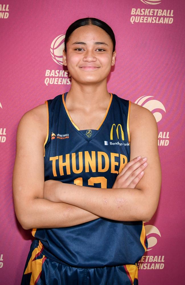 Queensland South U16 Girls player Sinai Foai. Picture: Basketball Queensland