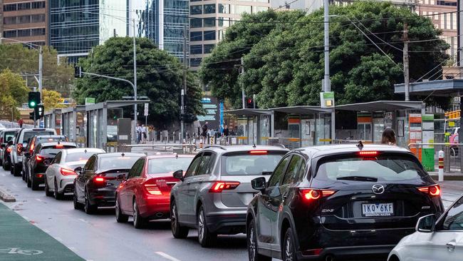 Prof Adams wants fewer cars in the CBD. Picture: Mark Stewart