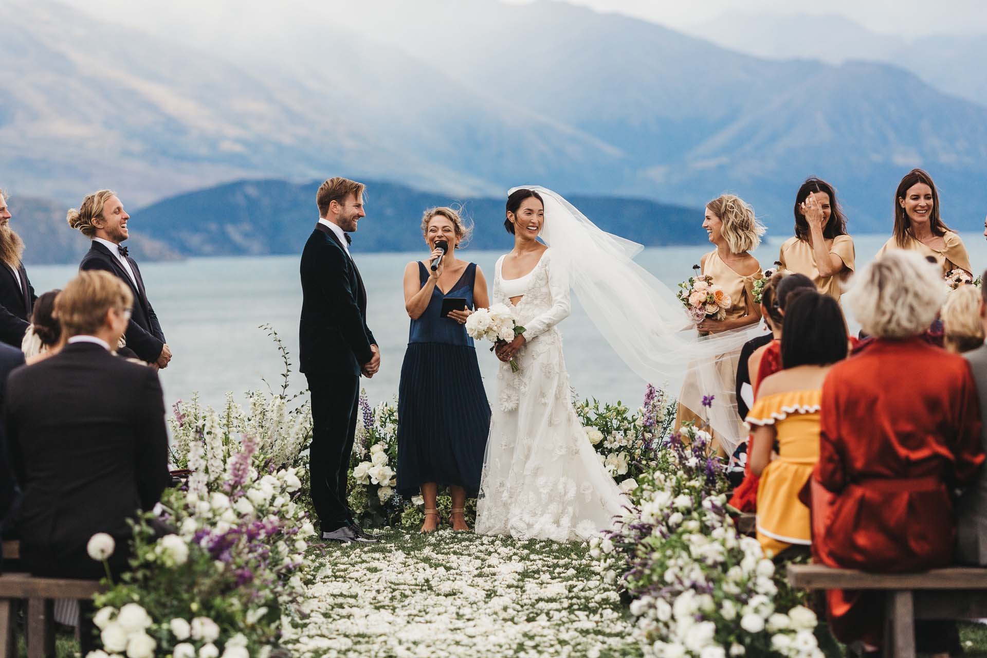 Inside Nicole Warne's New Zealand clifftop wedding - Vogue Australia