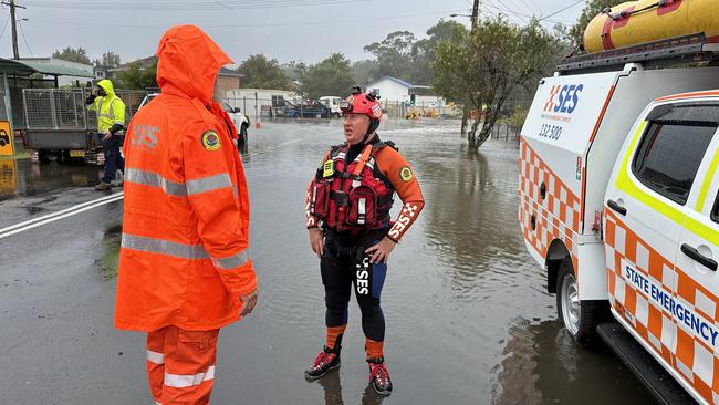SES responding to Lake Conjola flooding in 2023. Picture: SES