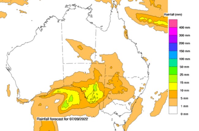 South Australia will be hit the hardest on Wednesday. Picture: BOM