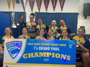 Gold Coast Eagles victorious women's 7s side. Picture: Facebook