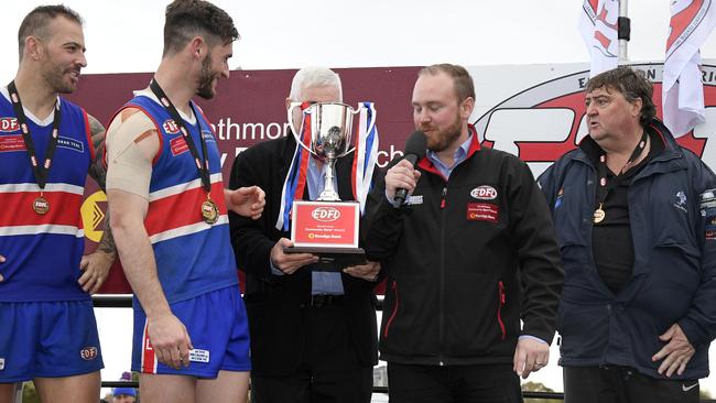 Keilor has enjoyed plenty of success under Mick McGuane (right). Picture: Andy Brownbill