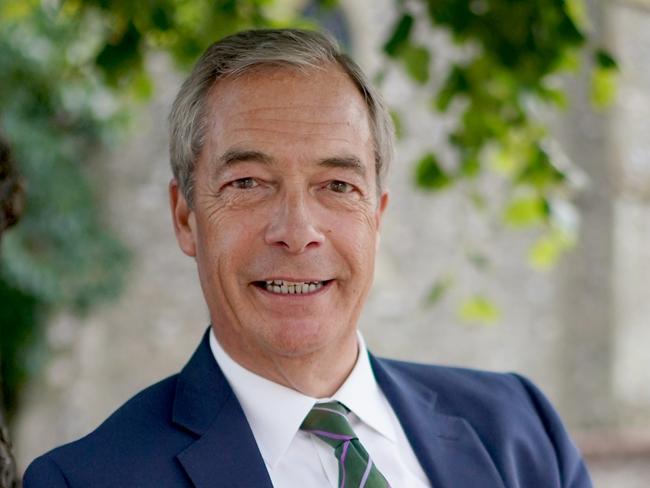 Former Ukip leader Nigel Farage in his local village near Westerham, Kent, following the resignation of NatWest chief executive Dame Alison Rose after she admitted to being the source of an inaccurate story about Mr Farage's finances. Picture date: Wednesday July 26, 2023. (Photo by Gareth Fuller/PA Images via Getty Images)