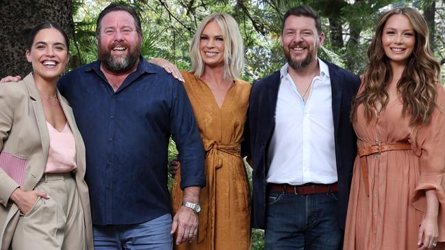 Talented bunch: Valance with fellow Australia's Got Talent judges Shane Jacobson, Sonia Kruger and Manu Feildel with host Ricki Lee Coulter. Picture: Jonathan Ng