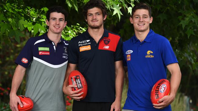 The Brayshaw brothers; Andrew, Angus and Hamish. Picture: David Smith