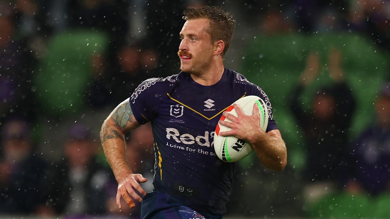 Cameron Munster has been unstoppable on the left edge but he’s been moved to fullback to replace Nick Meaney. Picture: Graham Denholm / Getty Images