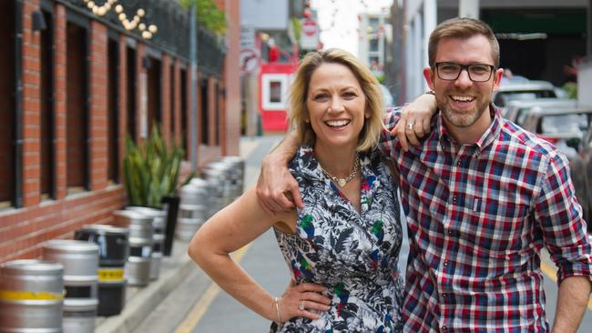 Loretta Ryan with her co-host Craig Zonca.